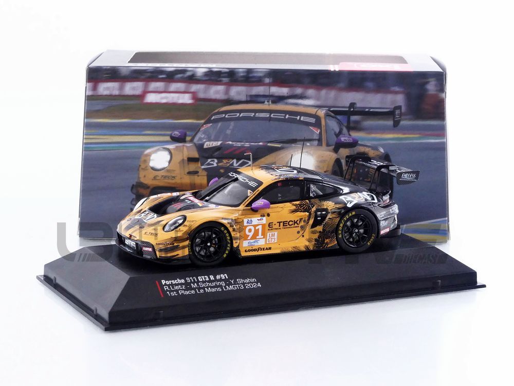 IXO 1/43 - PORSCHE 911 GT3 R - WINNER LMGT3 24H LE MANS 2024 MG-I